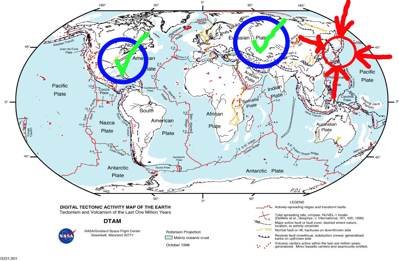 Nasa Plate Map 